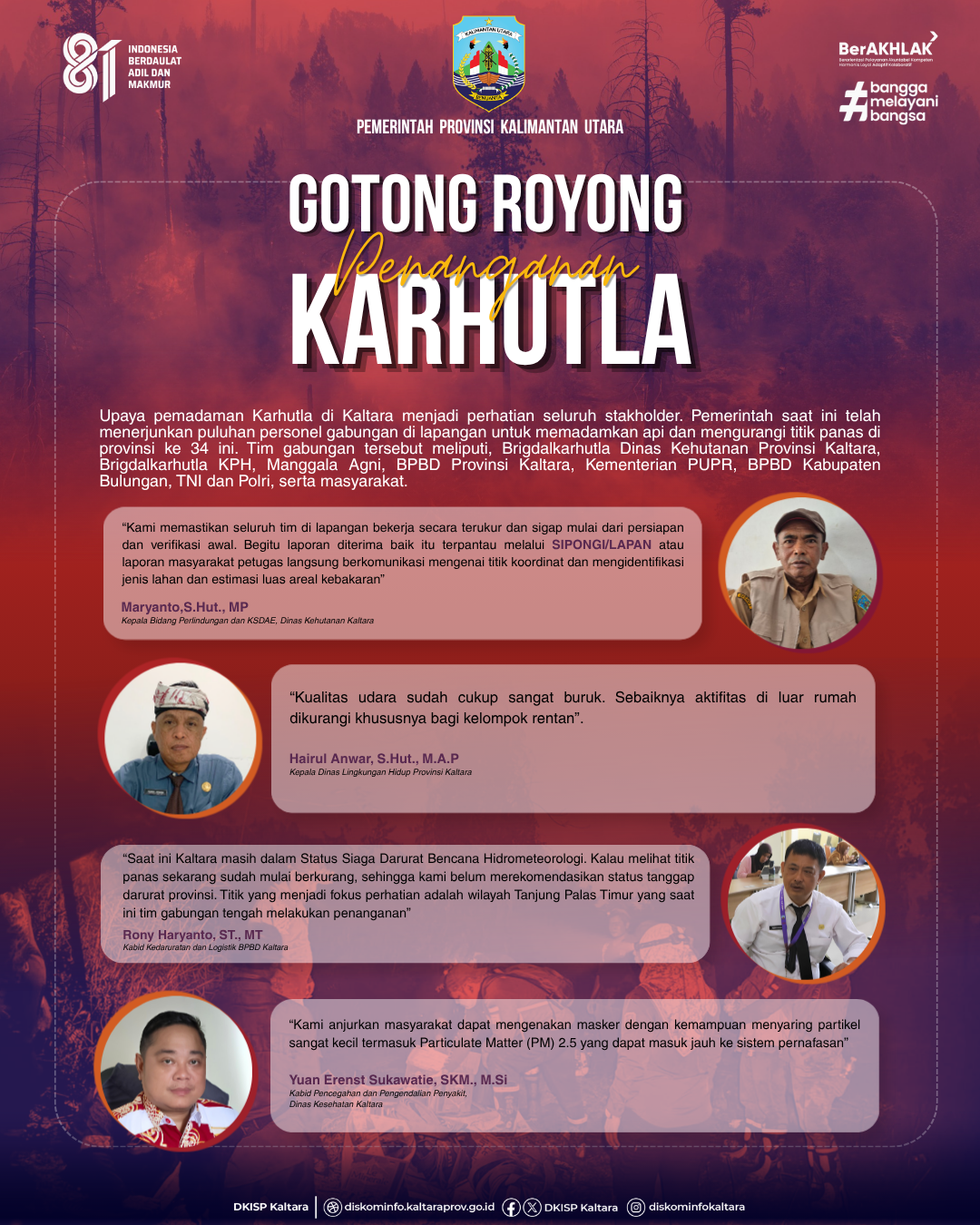 Gotong Royong Penanganan Karhutla
