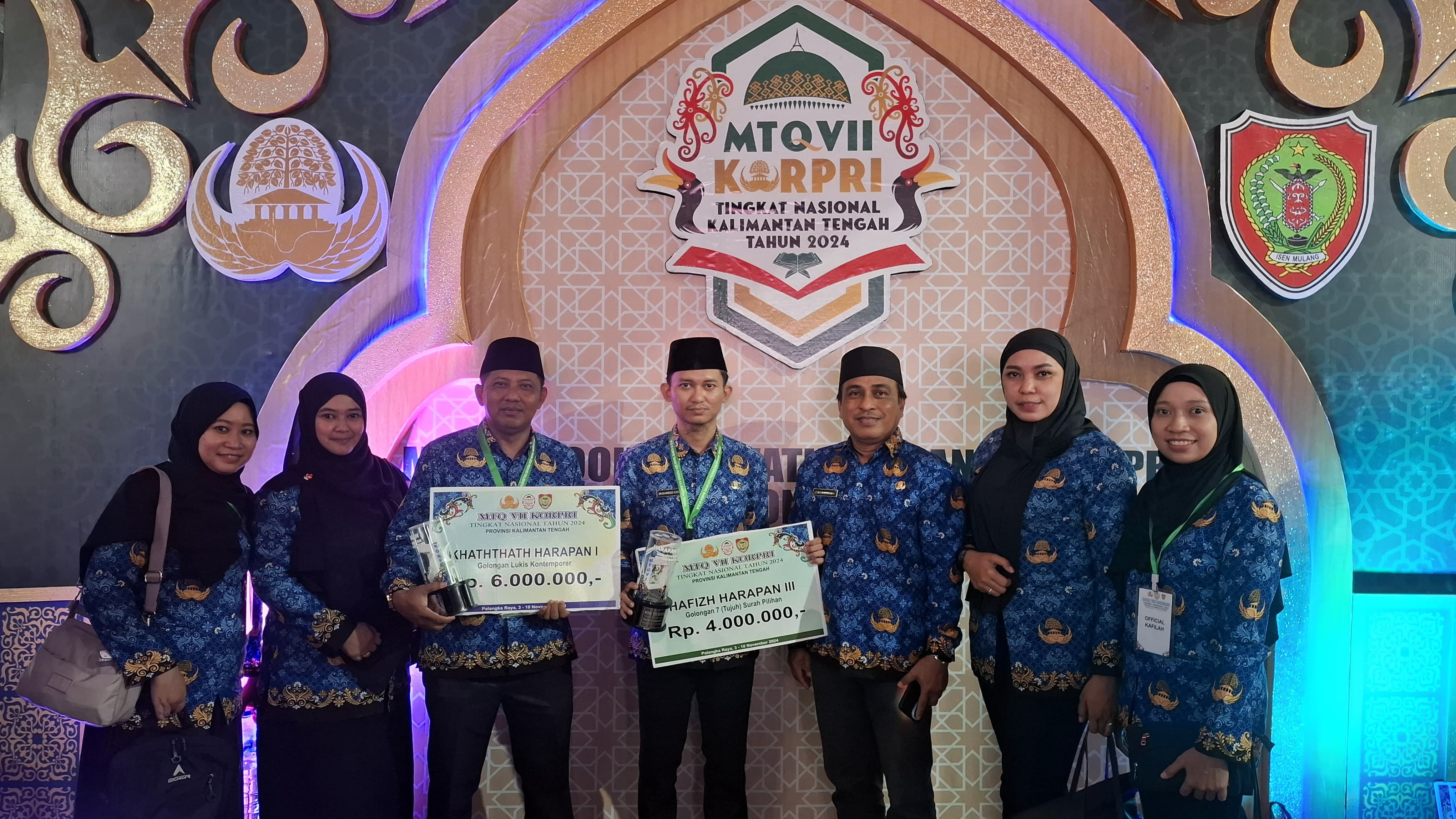 Kafilah Kaltara Raih Juara Harapan MTQ Korpri Nasional 2024 