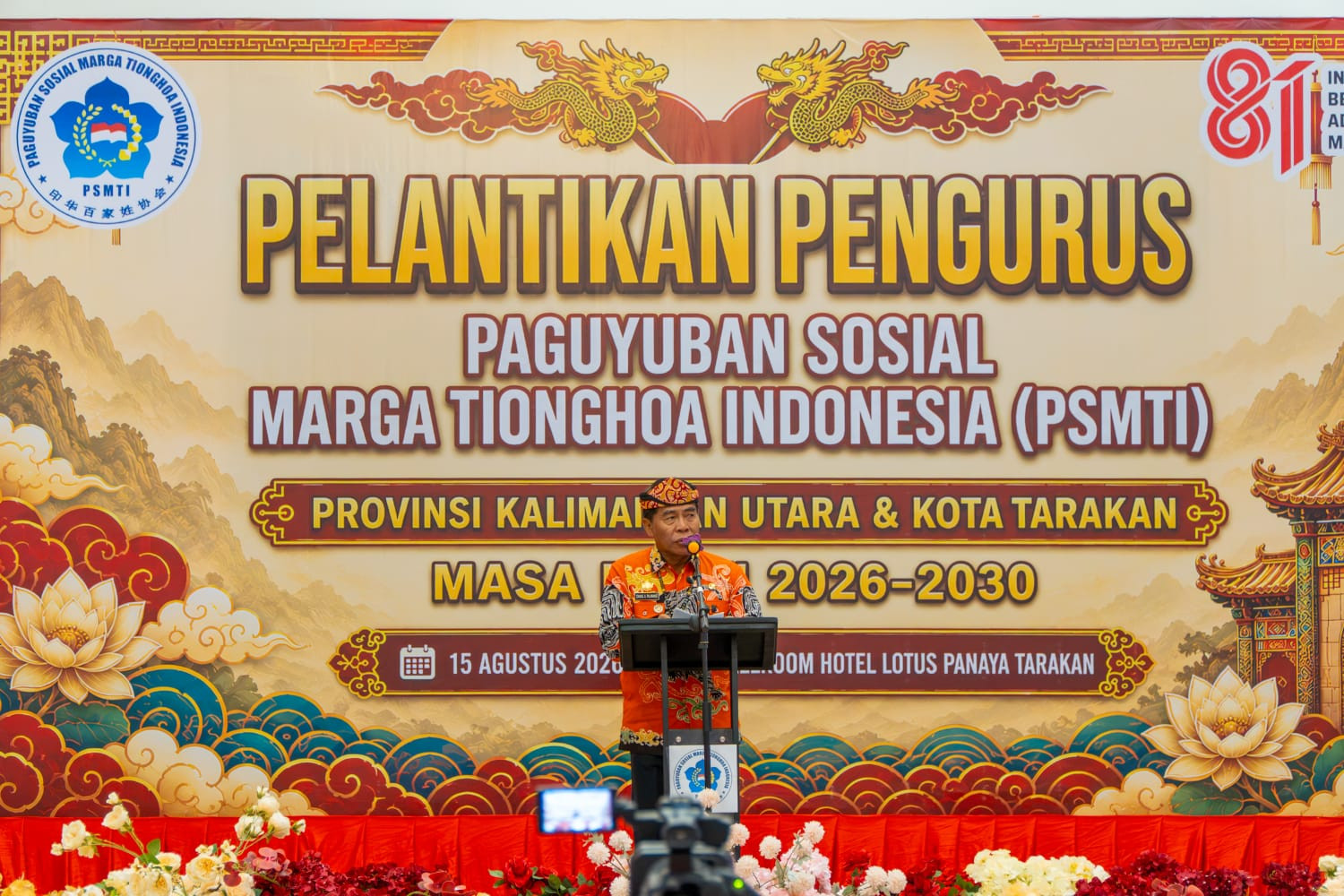 PSMTI Kaltara Dikukuhkan, Gubernur Tekankan Keberagaman sebagai Kekuatan Pembangunan 