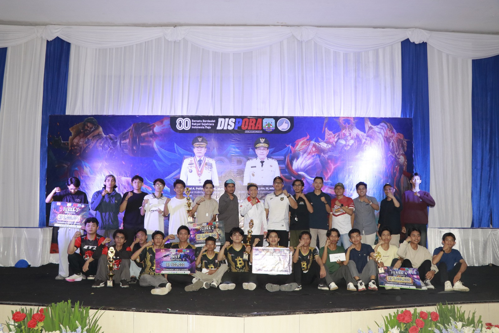 Tutup Turnamen Mobile Legend, Pemprov Kaltara Berikan Motivasi dan Semangat Atlet 